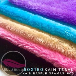 Kain Bulu Rasfur Tebal 50x160 - Kualitas Premium