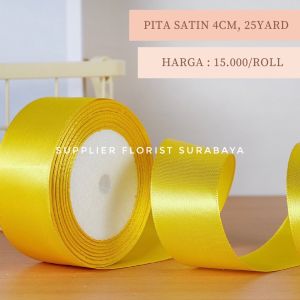 SFS - [PER ROLL] PITA SATIN 15 INCH 4 CM 25 YARD 22 METER 1.5 INCH PITA