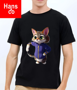 Kaos Pria Premium 3 Dimensi Tshirt 0blong Animasi Cat Katun 24s 100% H093 By Hans & co