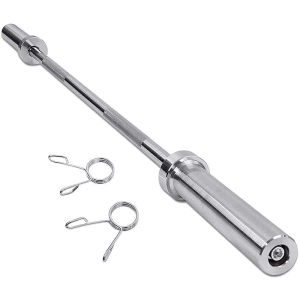 Thanh đòn tạ thẳng phi 25 và phi 50 dài 1.2m 1.5m 1.8m 2.2m + 2 kẹp khóa - Vivasports ( hàng nhập khẩu)