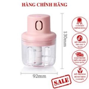 Máy Xay Mini Sạc Điện 250mm Xay Đồ Ăn Dặm Cho Bé Nhỏ Gọn Tiện Ích Dễ Sử Dụng Xay Hành Tỏi Rau Củ