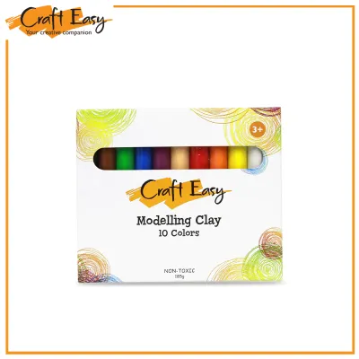 Craft Easy Modeling Clay Sticks 10 Colors (185G) - 1 Box