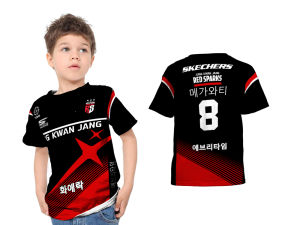 the moro - Kaos Baju Tshirt Anak JERSEY VOLI RED SPARKS | Printing Sublime