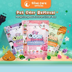 Olive Care Penghilang Bau Kotoran Kucing/Anjing PET ODOR REMOVAL Butiran Anti Bakteri & Tahan Lama
