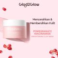 GLAD2GLOW POMEGRANATE NIACINAMIDE BRIGHTENING CLAY MASK 30GR. 