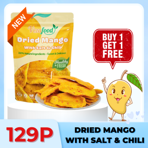 DRIED MANGO WITH SALT AND CHILI of Vinafood Dried Mango Salt Chili Spicy & Sour Snack 250gr/ 500gr