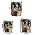 Portable Laundry Container Quilted Laundry Hamper Large Foldable Quilted Laundry Basket with Handles – Soft Storage Organizer for Nursery Bedroom Laundry Room – Durable Spacious for Asia. 