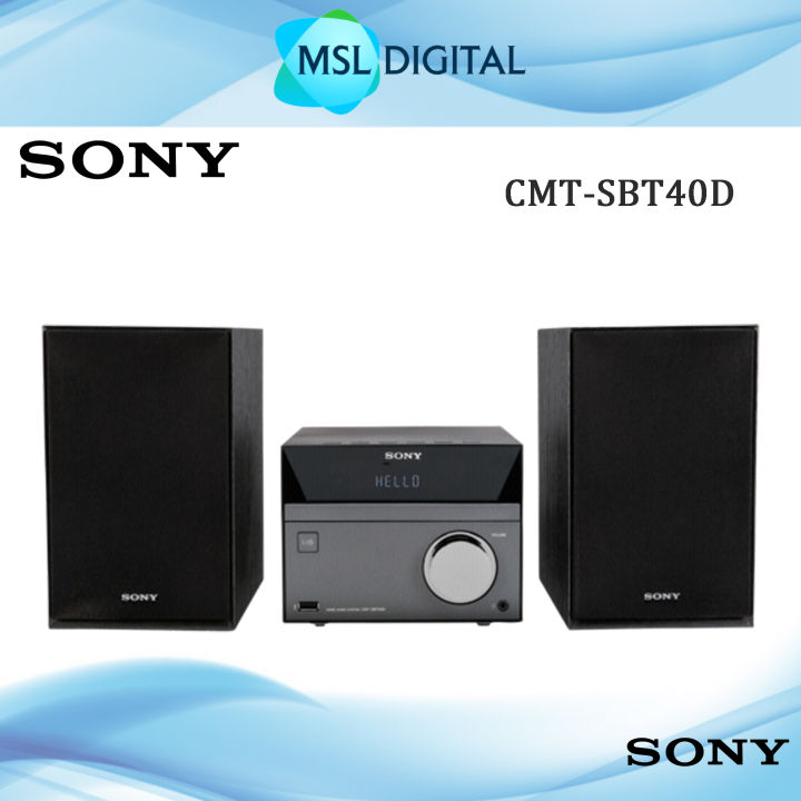 Sony CMT-SBT40D CMTSBT40D SBT40D Hi-Fi System with Bluetooth