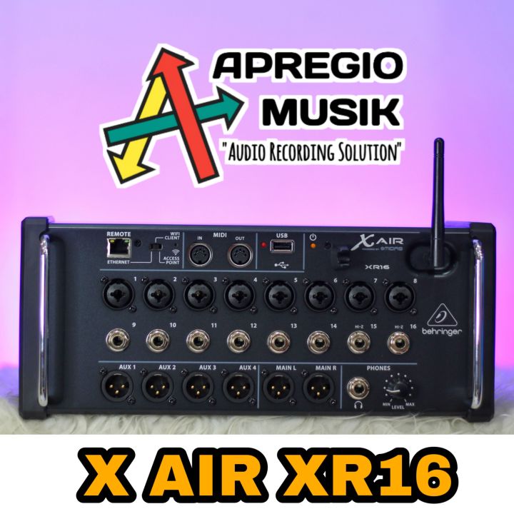 Behringer Xair X air XR16 XR 16 Digital Mixer Wifi with Midas