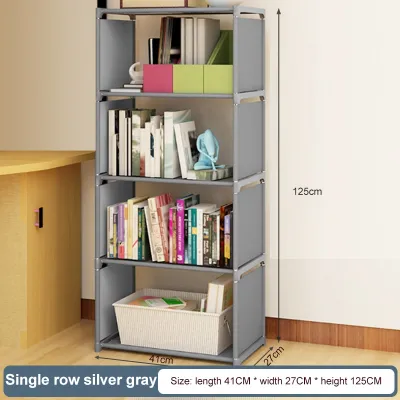 2/3/4 Layers DIY Book Shelf Kid Toy Storage Rack Simple Storage Rack Multi Function Storage Rack