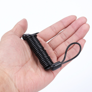 Stainless Steel Wire Anti-Lost Rope for Outdoor Fishing - Portable Stretchable Hanging Spring Rope with Anti-Drop Safety Buckle.