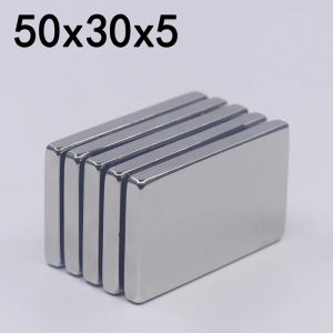 20241/2/5Pcs 50x30x5 Neodymium Magnet 50mm x 30mm x 5mm N35 NdFeB Block Super Powerful Strong Permanent Magnetic imanes
