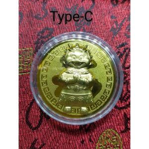 Lucky Dragon Year Commemorative Gold Coin/45mm/龙年纪念金币