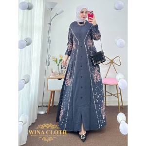 Gamis Jumbo XXL LD 120 Gamis Batik Jumbo Terbaru 2024 Murah Wanita Terbaru 2024 Murah Kekinian Gamis Busui