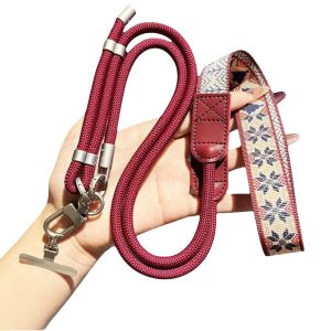 【Ready Stock&COD】DIVATEN 360 Degree Rotation Adjustable Phone Strap Metal Hook Anti Loss Phone Lanyard Universal Crossbody Necklace Strap for Phone Case