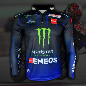 เสื้อแขนยาว MotoGP Monster Energy Yamaha เสื้อโมโตจีพีทีม มอนสเตอร์ เอเนียร์จี้ ยามาฮ่า Fabio-Q#20 รุ่น S-5XL