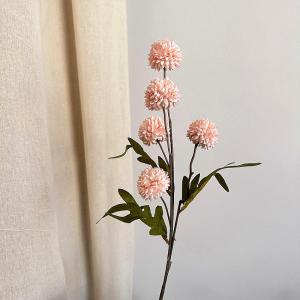 แดนดิไลออน ตกแต่งห้องนั่งเล่น งานแต่งงาน ปิงปองขนาดเล็ก ดอกเบญจมาศ ดอกไม้ไหม ลูกบอลเล็ก ดอกไม้จำลอง เครื่องประดับตกแต่ง