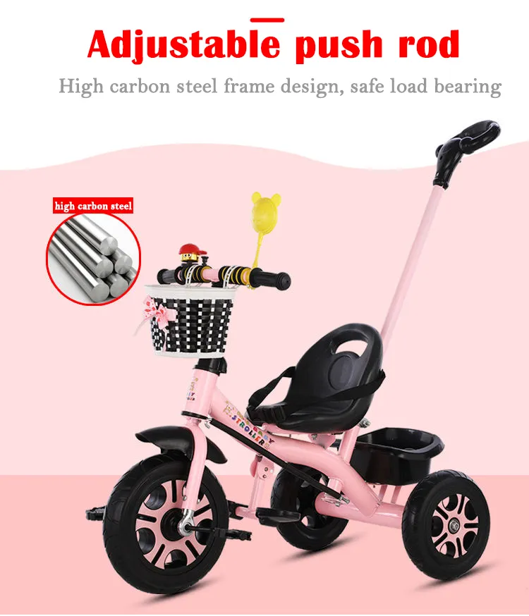 Baby push deals bike with handle