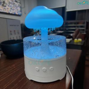 [OKLIFE. SG]Cloud Rain Humidifier Bluetooth Speaker Aromatpy Remote Control & LED Night Light Desk Humidifier for Relaxation