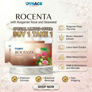 [BUY 1 TAKE 1] Rocenta Stem Cell with Bulgarian Rose Placenta Extract  by Dynace Global Anti Aging Effect and Rejuvenates Damage Skin