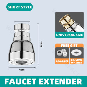 360° Rotating Faucet Extender 3 Modes Splash-Proof Tap Head Universal Kitchen Sink Water Filter Nozzle Kepala Paip