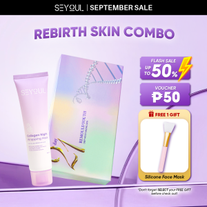 SEYOUL Rebirth Skin Combo | 21 Days Serum & Collagen Night Wrapping Mask – Brightening & Dark Spot Correcting