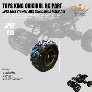 Ban Roda Karet Wheel Soft Rubber Velk Rock Crawler 4x4 Mobil Remot Kontrol / Buggy / Climbing Truck Off-Road Toy King ORIGINAL RC PART