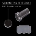 Nail Stamping Plate Silicone Clear Jelly Nails Art Stamper Scraper Set Nail Polish Pattern Transfer Press Stamp Tool Manicure Accessories. 