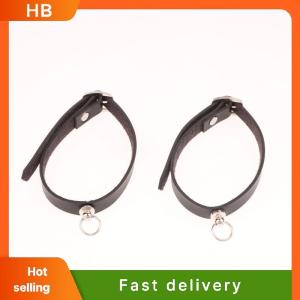 HB 1Pair Ankle Belt Black Punk Leather Anklet Chain Women Foot Decor Accessories YK2 Jewelry Gifts