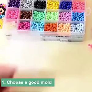 FCMagical Water Sticky Beads Toy Set DIY Handmade Children Water Spray Magic Crystal Beads Puzzle Craft Kits Kids Educational Toys