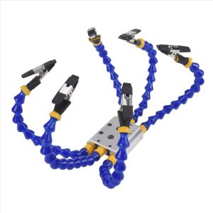 TIMES LORD Octopus Design Welding Table Clamp 1-6 Arms Flexible Arm Soldering Helping Hands Universal Stable Grip Welding Fixture Station PCB Repair Tool