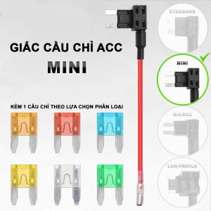 Bộ Chia Cầu Chì Ô Tô Xe Máy Fuse Tap Chân Lùn - Lấy Điện ACC Cho Thiết Bị Ngoại Vi