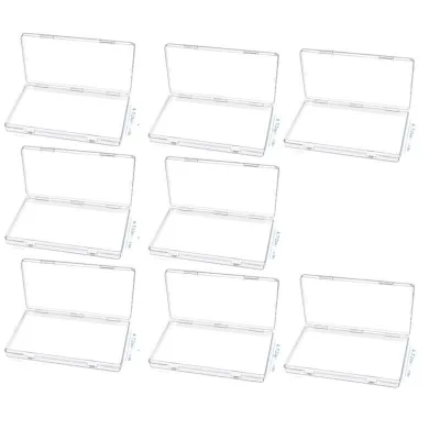 [LF7L]Flat Breast Milk Freezer Storage Organizer 8 Pcs Clear for Breastfeeding Bag Compatible Space-Saving Breastmilk Freezer Tray