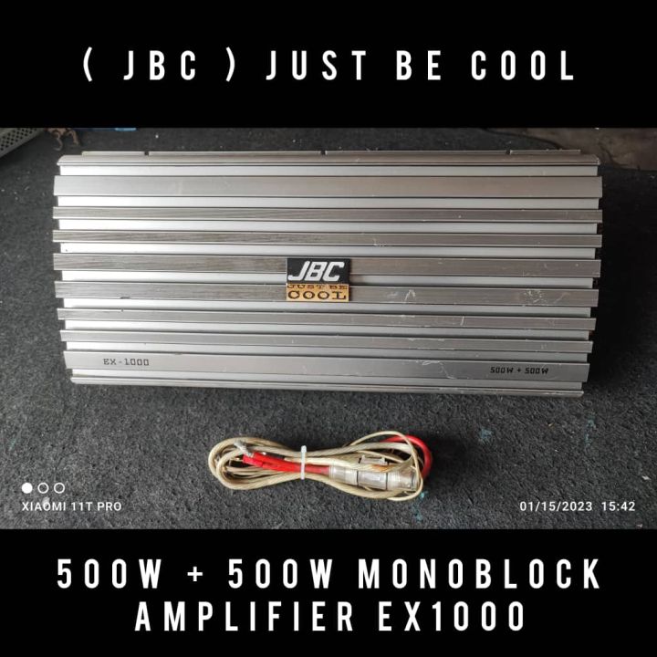 JBC ) JUST BE COOL 500W + 500W Tune-Up Monoblock Power Amplifier 