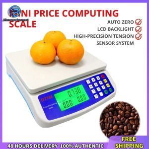 Winnereco Commercial Digital Food Scale 30kg with LCD Display and Tare Function for Accurate Kitchen Measurement