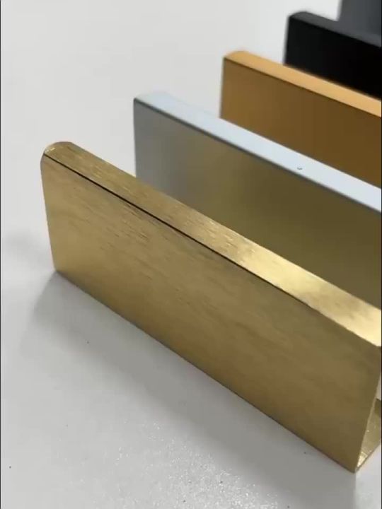 Hidden Handle Aluminum Alloy Wardrobe Handles Cupboard Door