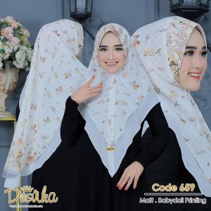 Hijab instan desvika dc 659 by Desvika (Bahan ceruty babydol print)