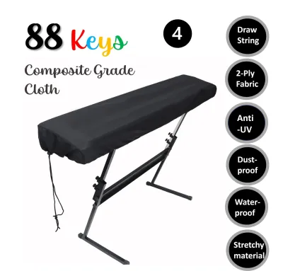 Dust Cover For Electronic Music Keyboard Piano 61/88 Keys Cloth Cover Waterproof Dustproof Anti-UV Rays