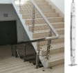 Stair handrail stainless steel brushed column Attic guardrail Bay window railing handrail stair. 