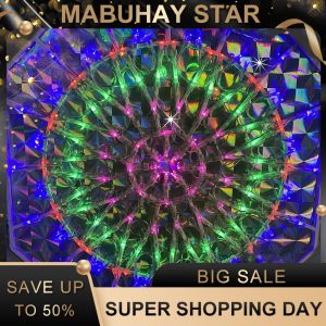MABUHAY STAR 45CM/144L LED OCTAGONAL SUN STAND/DECORATIVE LIGHT/OUTDOOR WATERPROOF/WATERPROOF PANEL