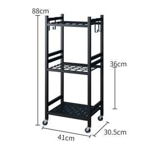 ชั้นเก็บอุปกรณ์ทำสวน มีล้อเลื่อน เก็บเครื่องมือได้ถึง 35 ชิ้น แข็งแรง ทนทาน เหมาะสำหรับโรงรถ สวน ศาลา พร้อมตะขอแขวน