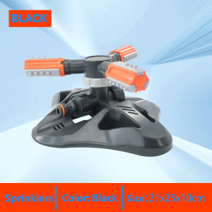 Garden Sprinkler 360° Automatic Rotating Large Area Coverage Lawn Lrrigation Grass Water Sprinkler System Gardening Watering Device Sprinkler Built in 36 Units Angle Spray Nozzles Hydraulic Pressure Garden Hose Sprinkler for Yard