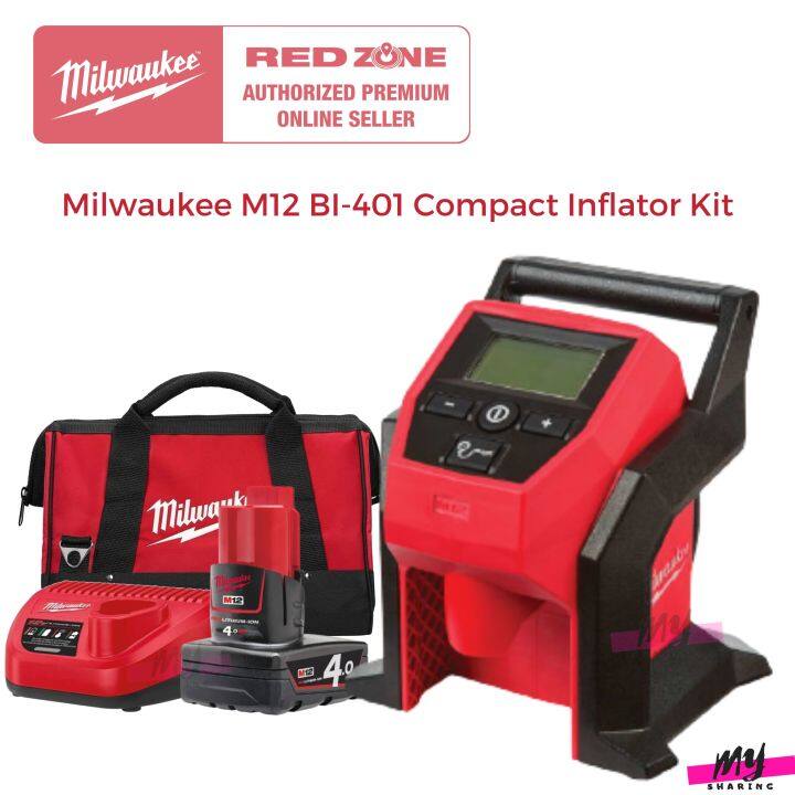 Milwaukee M12 BI 401 Compact Inflator Kit Lazada