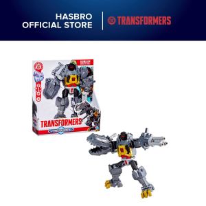 Transformers CYBERWORLD Grimlock Chomp & Battle 9-Inch Action Figure Quick Change to Dino Mode Robot Toys for Boys and Girls 6 and Up
