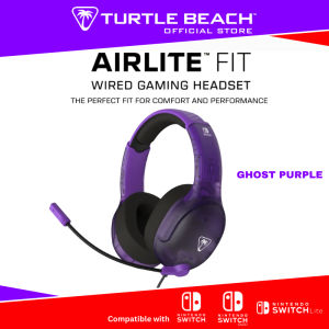 [LIMITED TIME DEAL SAVE RM20] Turtle Beach Airlite Fit Wired Gaming Headset for Nintendo PC - Ghost Purple