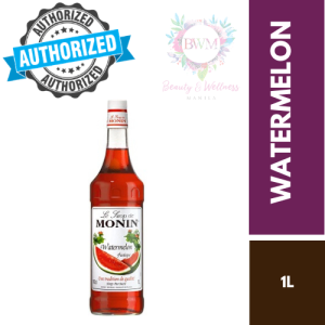 MONIN Watermelon Syrup 1L – Premium Refreshing Fruit Flavor for Milk Tea Soda Cocktails & Café Drinks