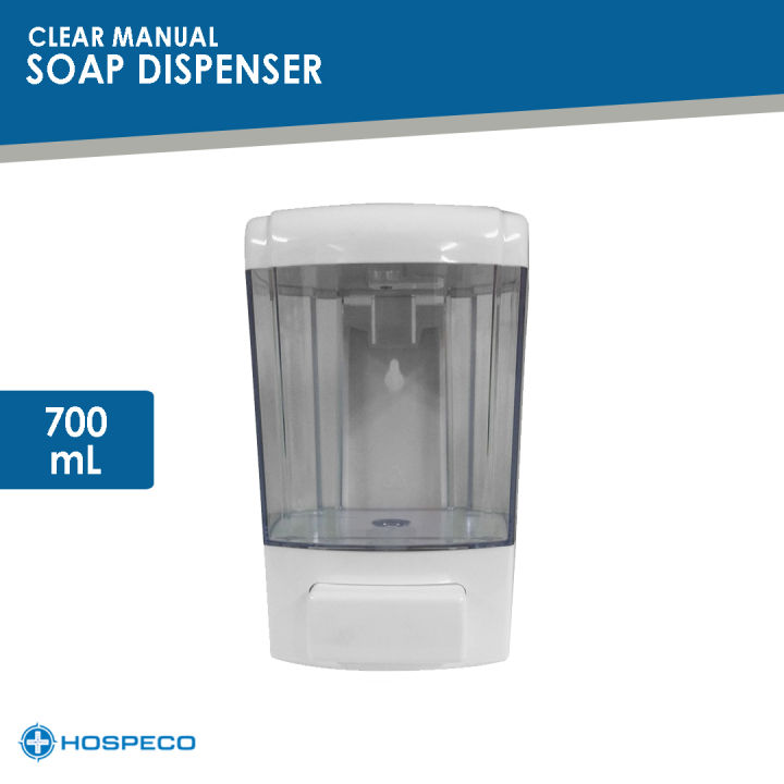 HOSPECO Clear Manual Liquid Soap Dispenser 700 ml Lazada PH