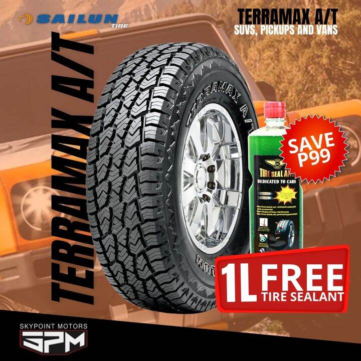 SAILUN TIRE TERRAMAX A/T TUBELESS TIRE FOR LIGHT TRUCK WITH 1L TIRE ...