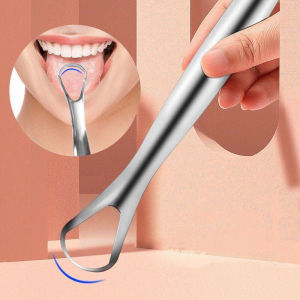 Dụng cụ vệ sinh lưỡi cao cấp cạo lưỡi sạch nạo lưỡi bằng inox cho người lớn hơi thở bớt hôi 100%