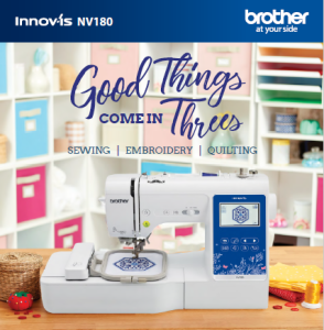 🌸Ready Stock🌸 Brother M370 NV180 INNOV-IS Sewing and Embroidery Machine /Mesin jahit sulam portable Brother